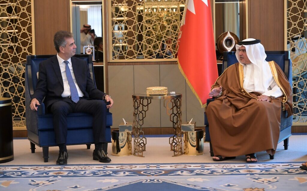 FM Cohen Urges Bahraini Crown Prince for Further Arab State Normalization