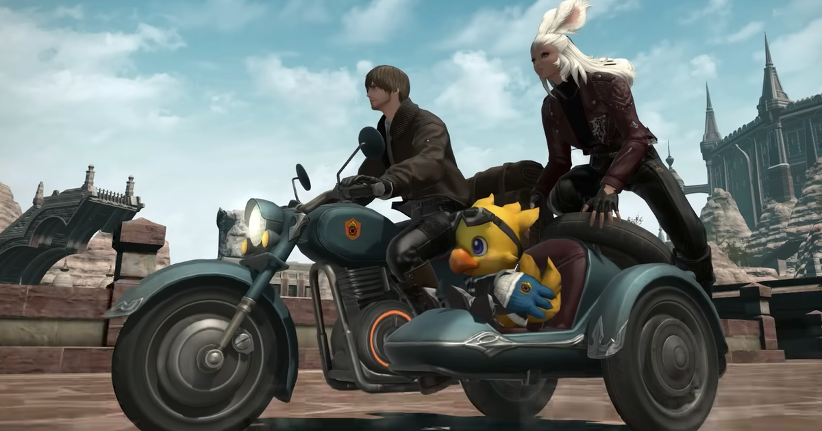 Featured image for "Ride Along with Final Fantasy 14's Adorable Chocobo on the New Motorcycle Mount"