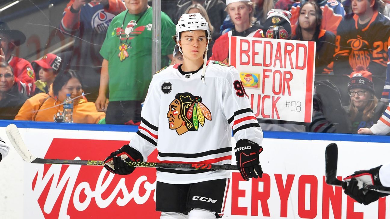 "Chicago Blackhawks' Connor Bedard to Miss 6-8 Weeks After Jaw Surgery"