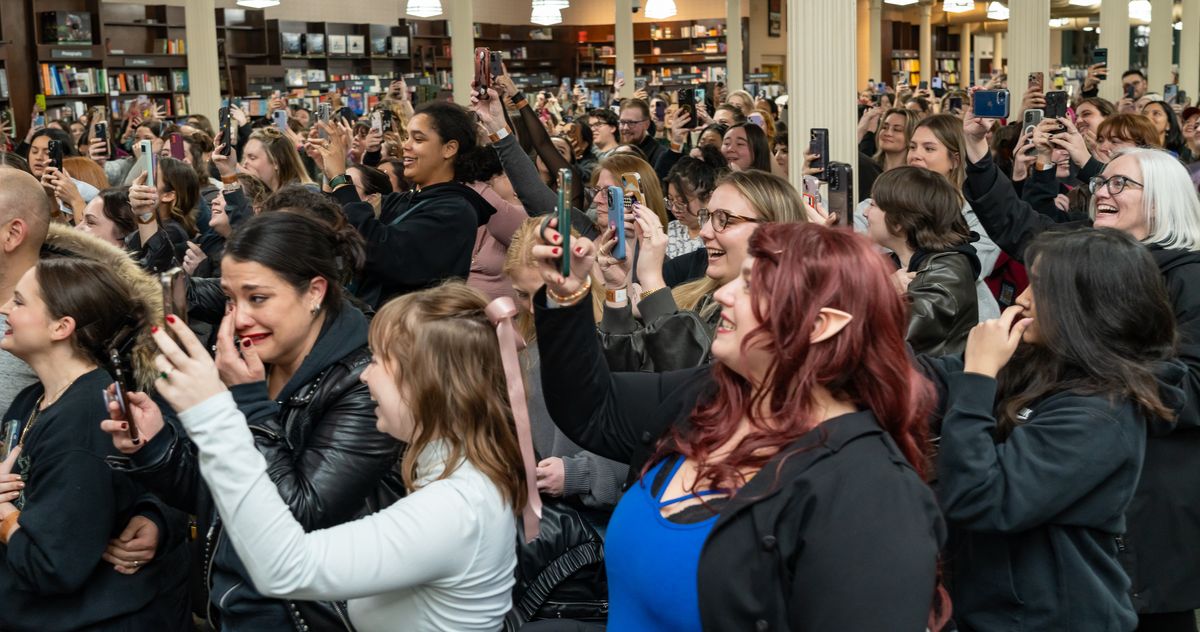 Featured image for "Sarah J. Maas Unveils Highly-Anticipated 'House of Flame and Shadow' at Surprise Party"