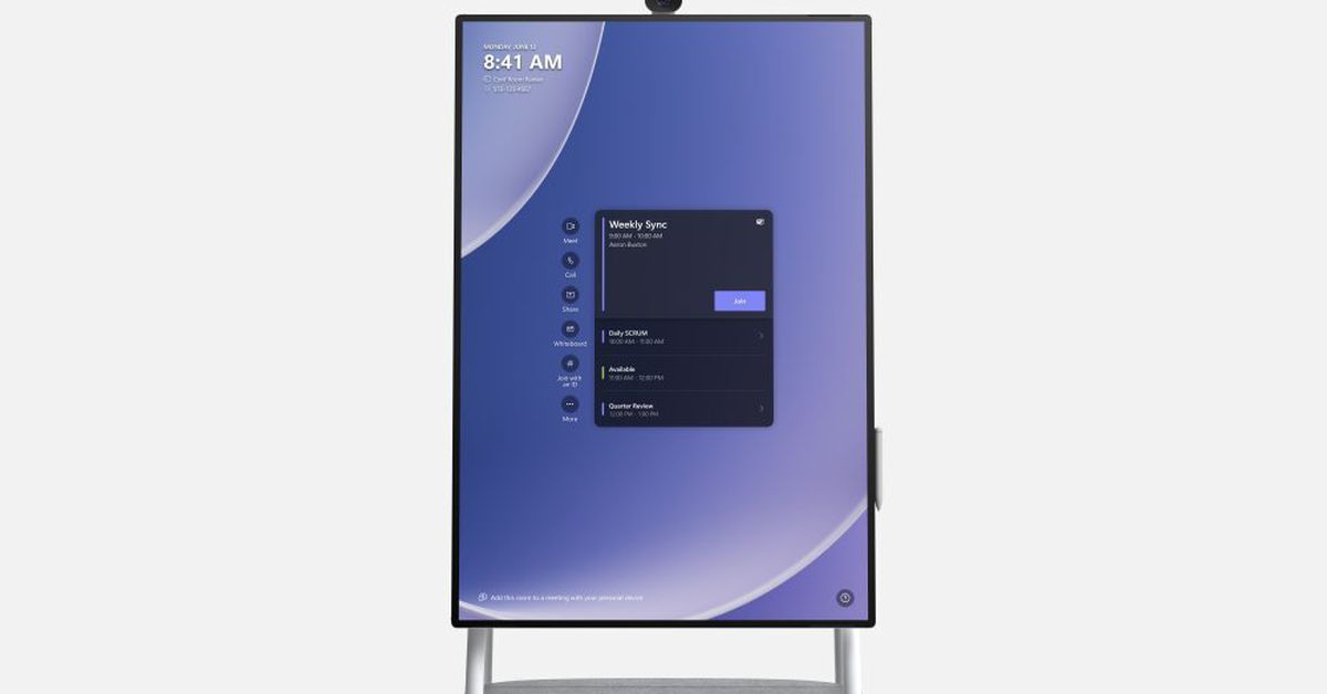 "Microsoft Unveils Surface Hub 3: Introducing Portrait Mode for Enhanced Collaboration"