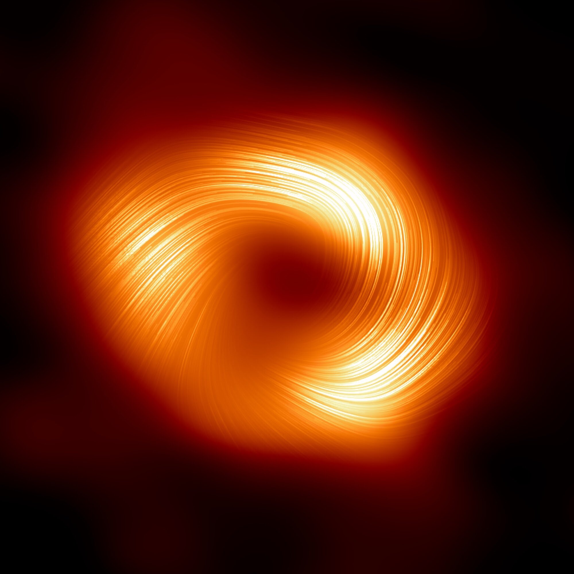 "Revealing Strong Magnetic Fields at Milky Way's Central Black Hole"