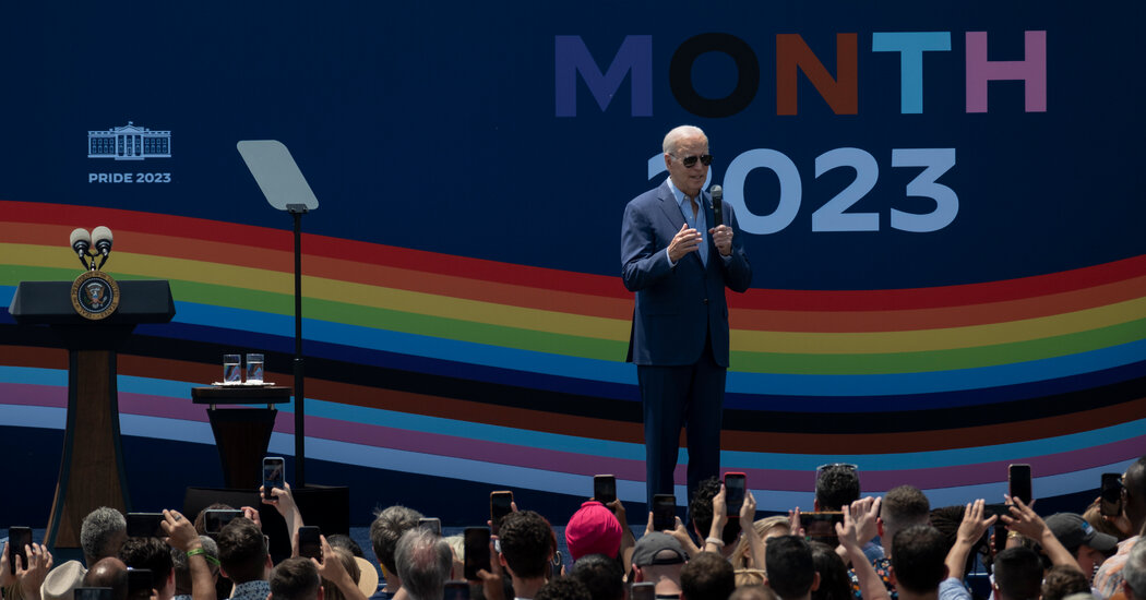 Featured image for Biden Celebrates LGBTQ+ Pride Month at White House Event.