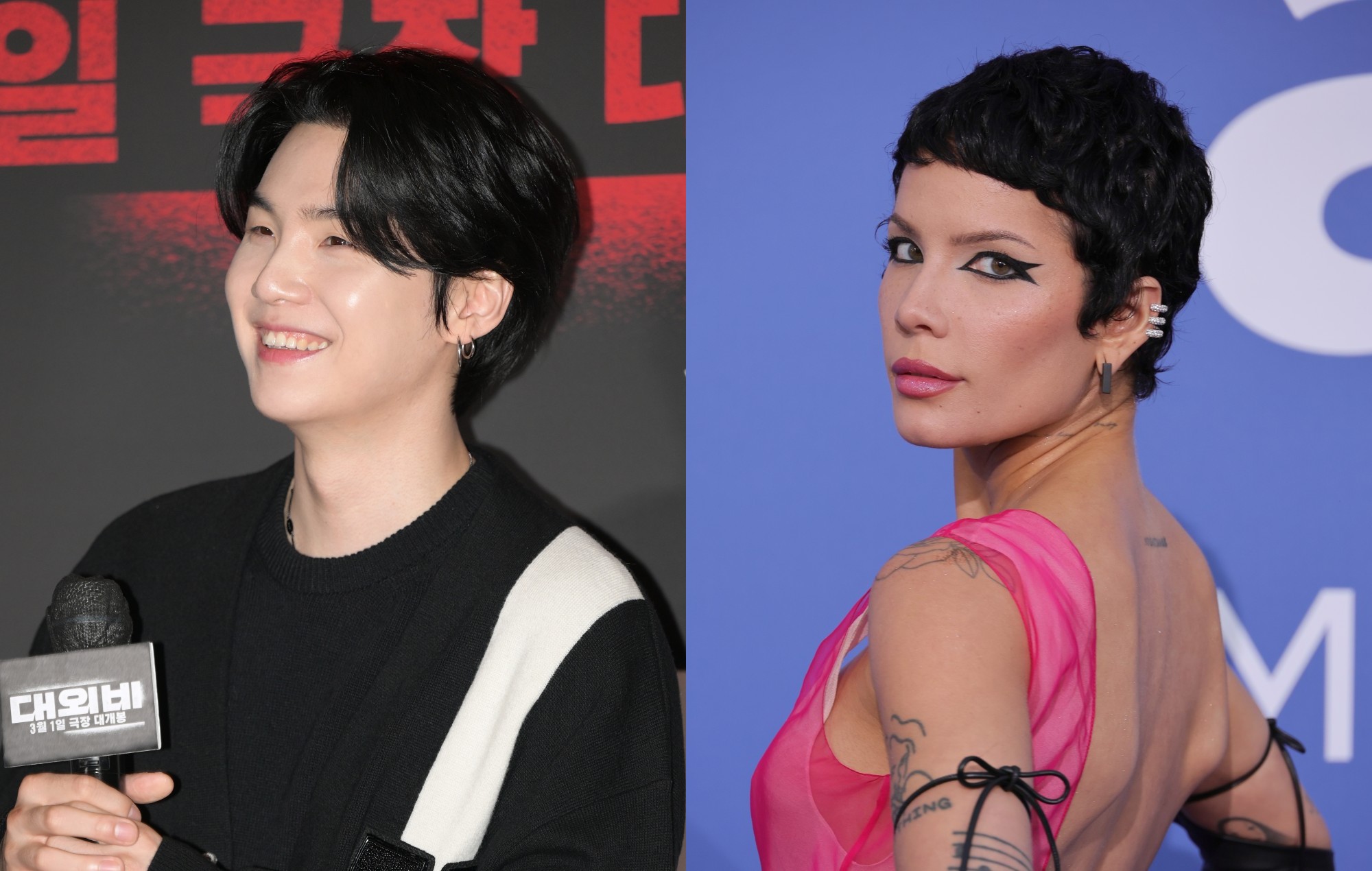 Featured image for Halsey and Suga team up for dark 'Lilith' music video.