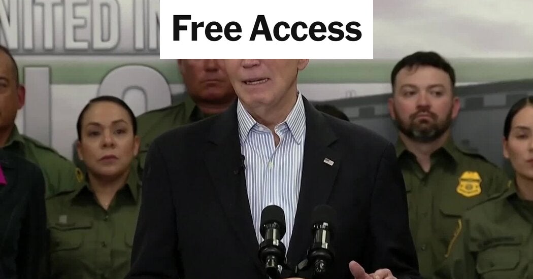 "Border Showdown: Biden and Trump Clash Over Immigration Policies"