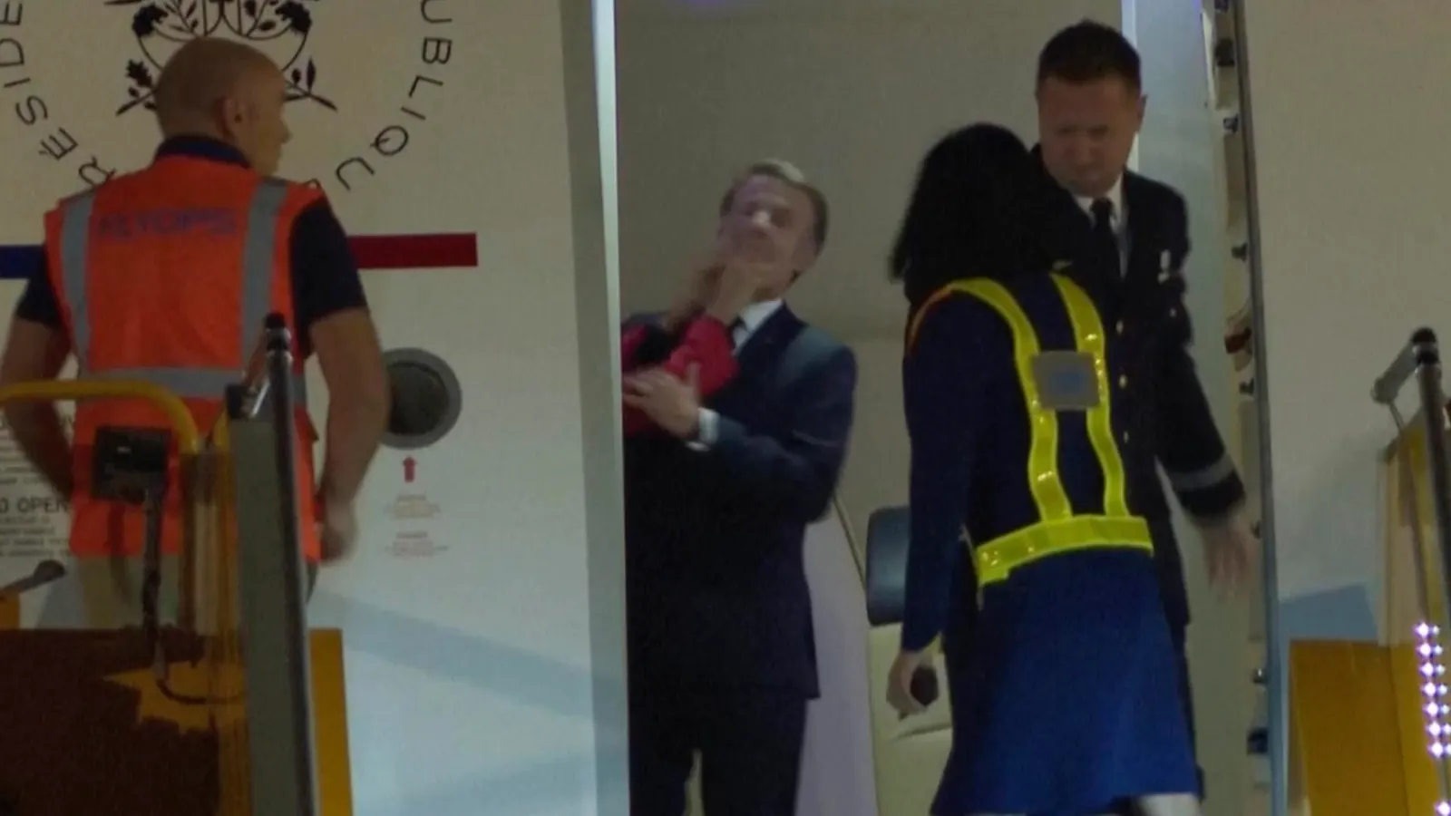 Emmanuel Macron Dismisses Viral Video of Wife 'Joking Around' with Him