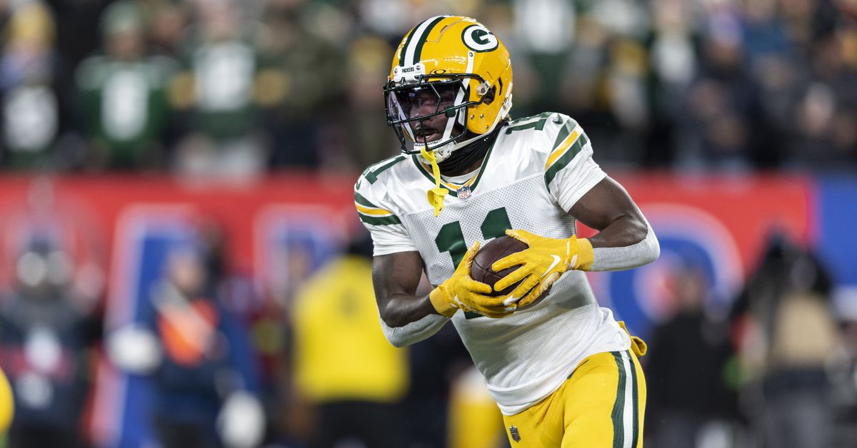 Featured image for Packers' Receivers Face Uncertainty and Injuries Ahead of Buccaneers Match