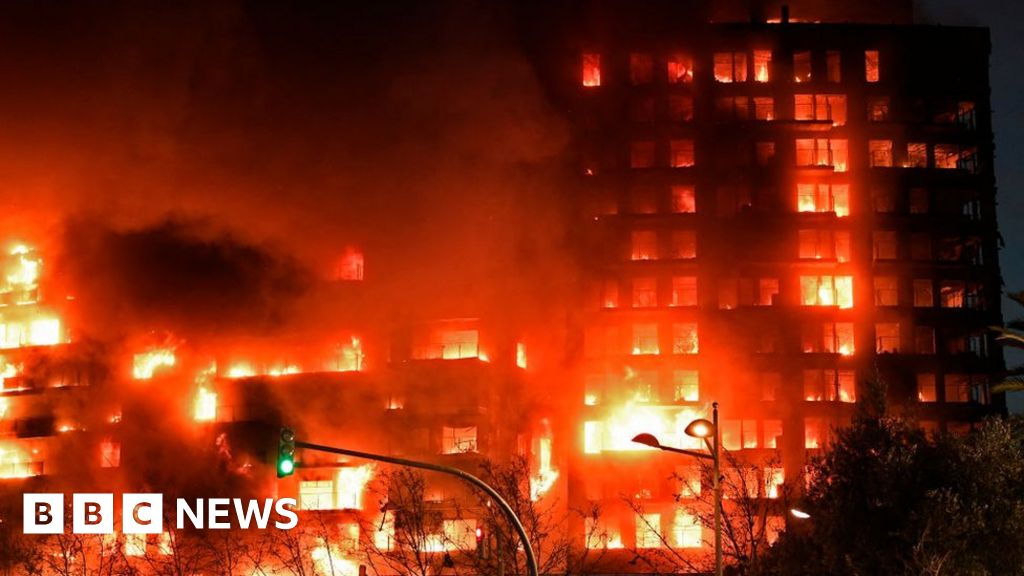 "Deadly Blaze Engulfs High-Rise Building in Valencia, Spain"