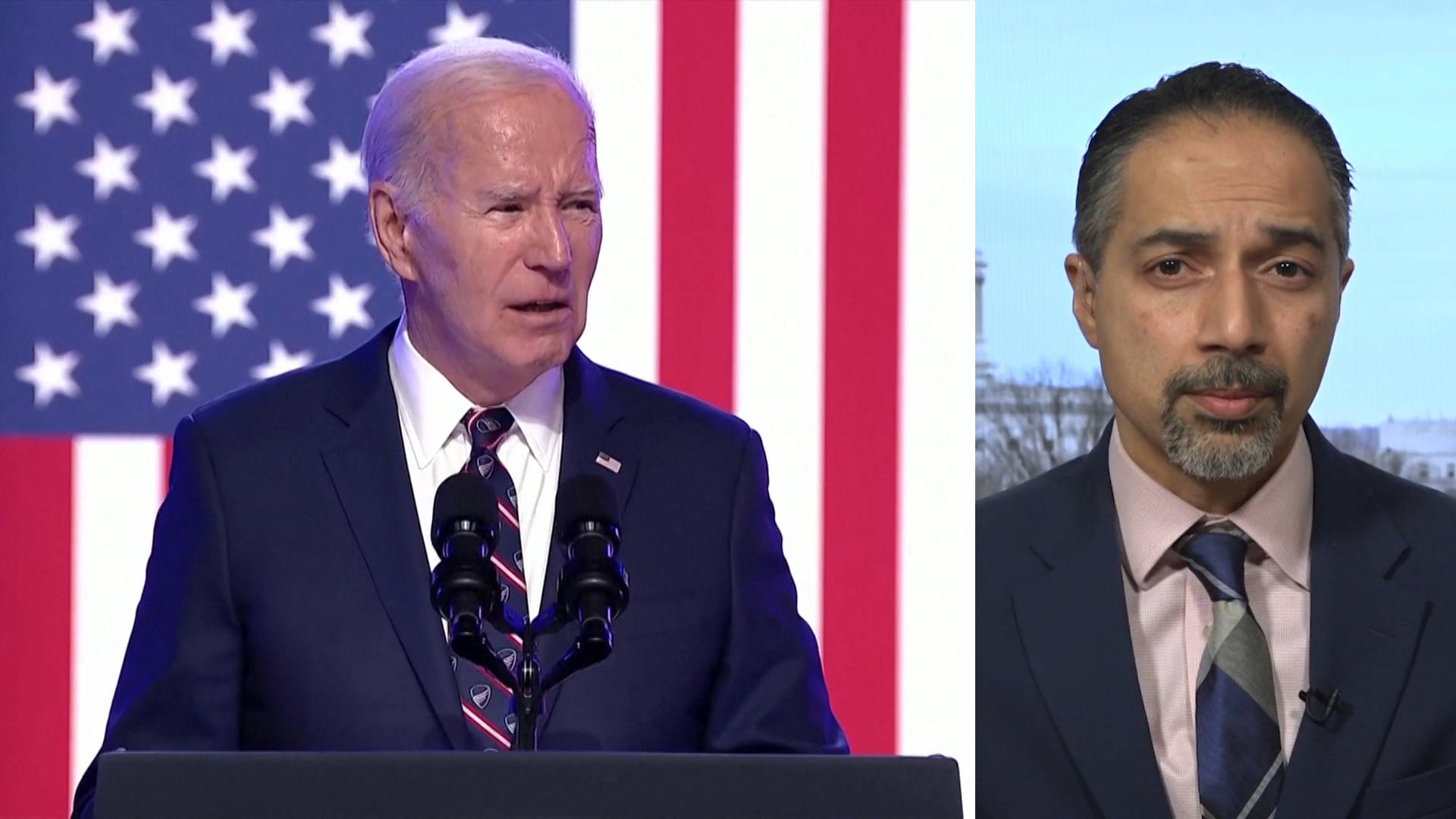 "Biden's Gaza Ceasefire Stance Raises Fears of U.S. Involvement in Middle East War"