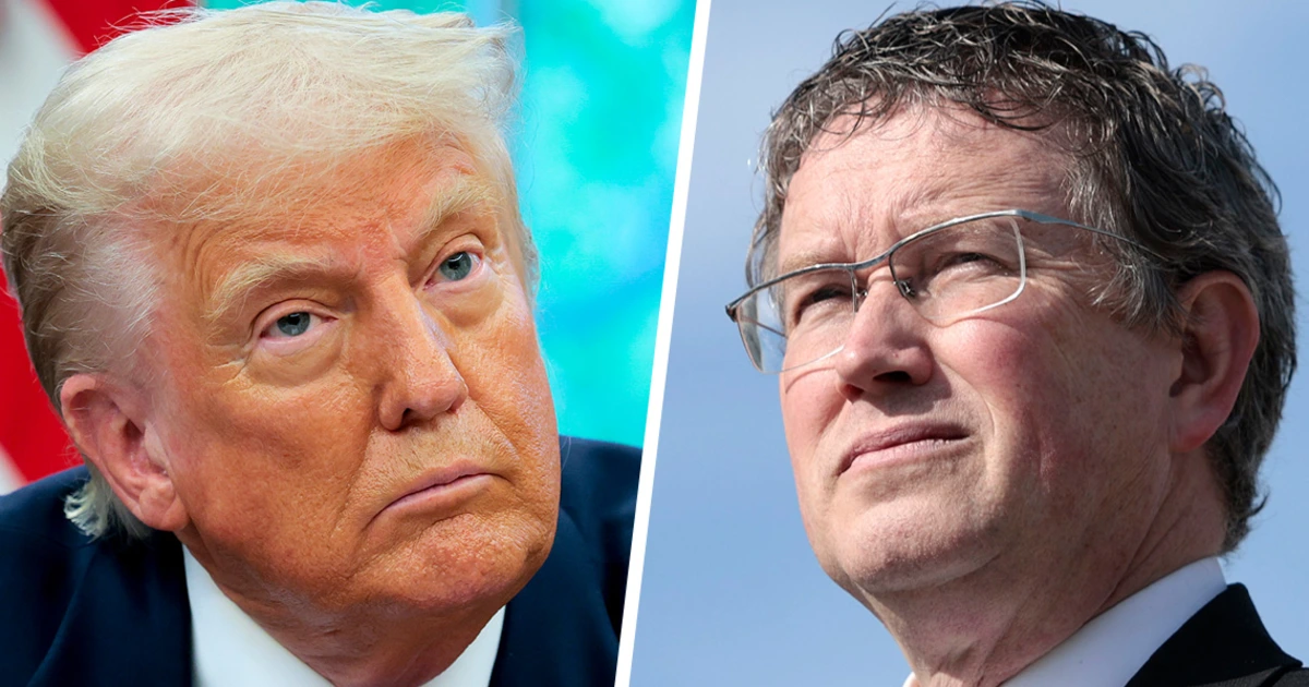Featured image for Trump escalates feud with GOP maverick Massie amid intra-party clashes