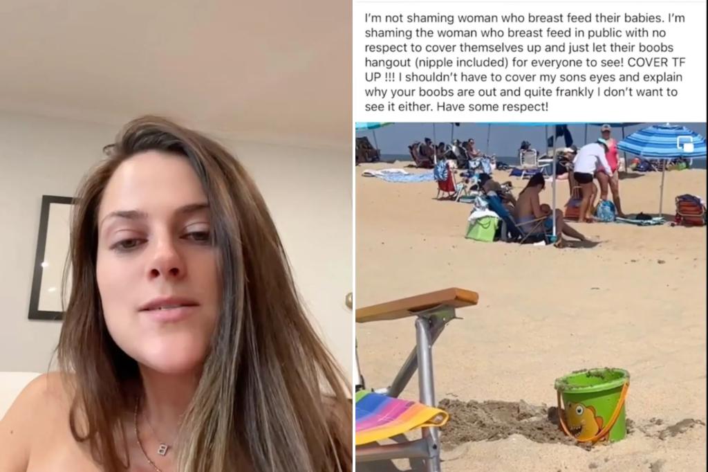 "Mom Discovers Beach Breastfeeding Video on Facebook, Faces Online Shaming"