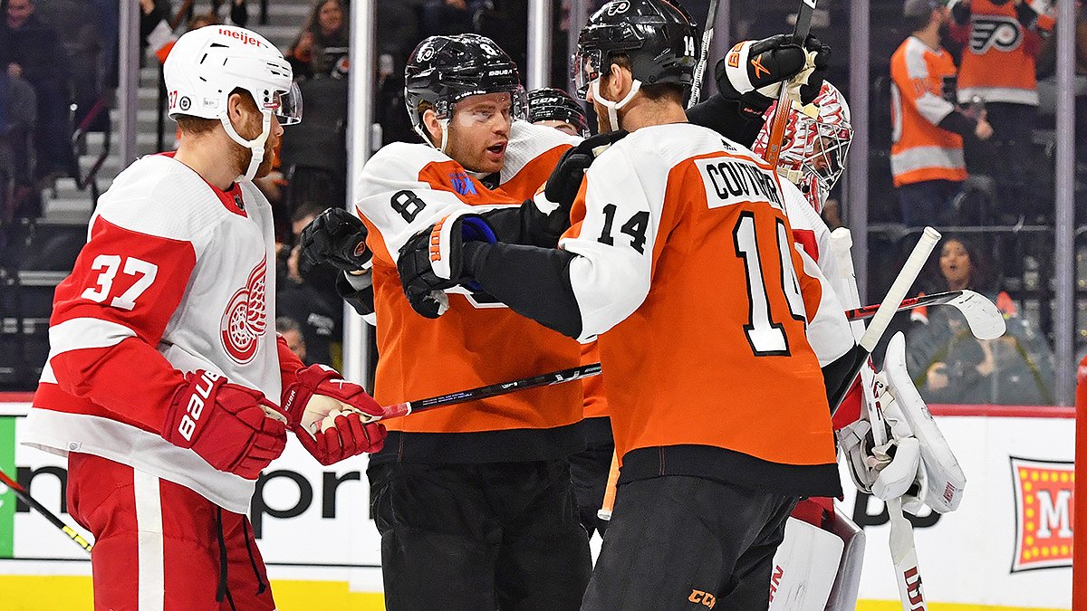 Flyers Extend Point Streak with Shutout Win over Red Wings
