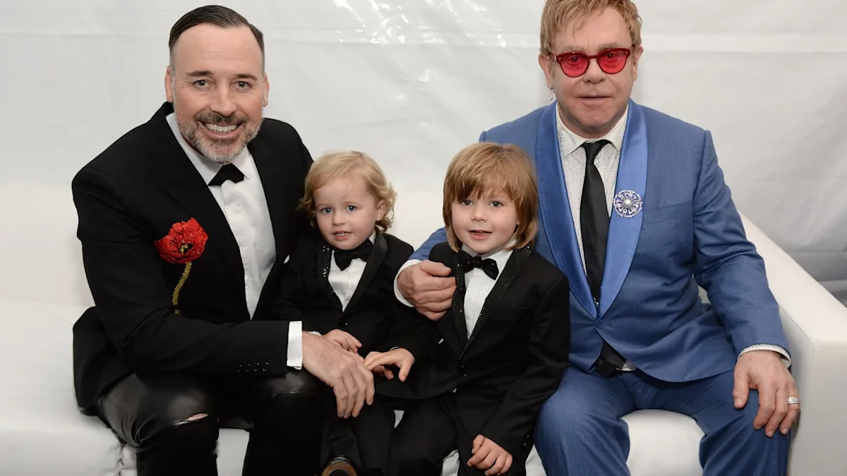 Featured image for Elton John Shares Rare Family Photos of Sons Zachary and Elijah