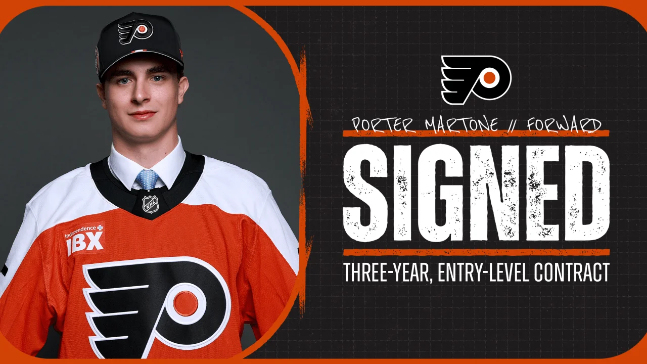 Flyers Ink Porter Martone to a Three-Year Entry-Level Deal