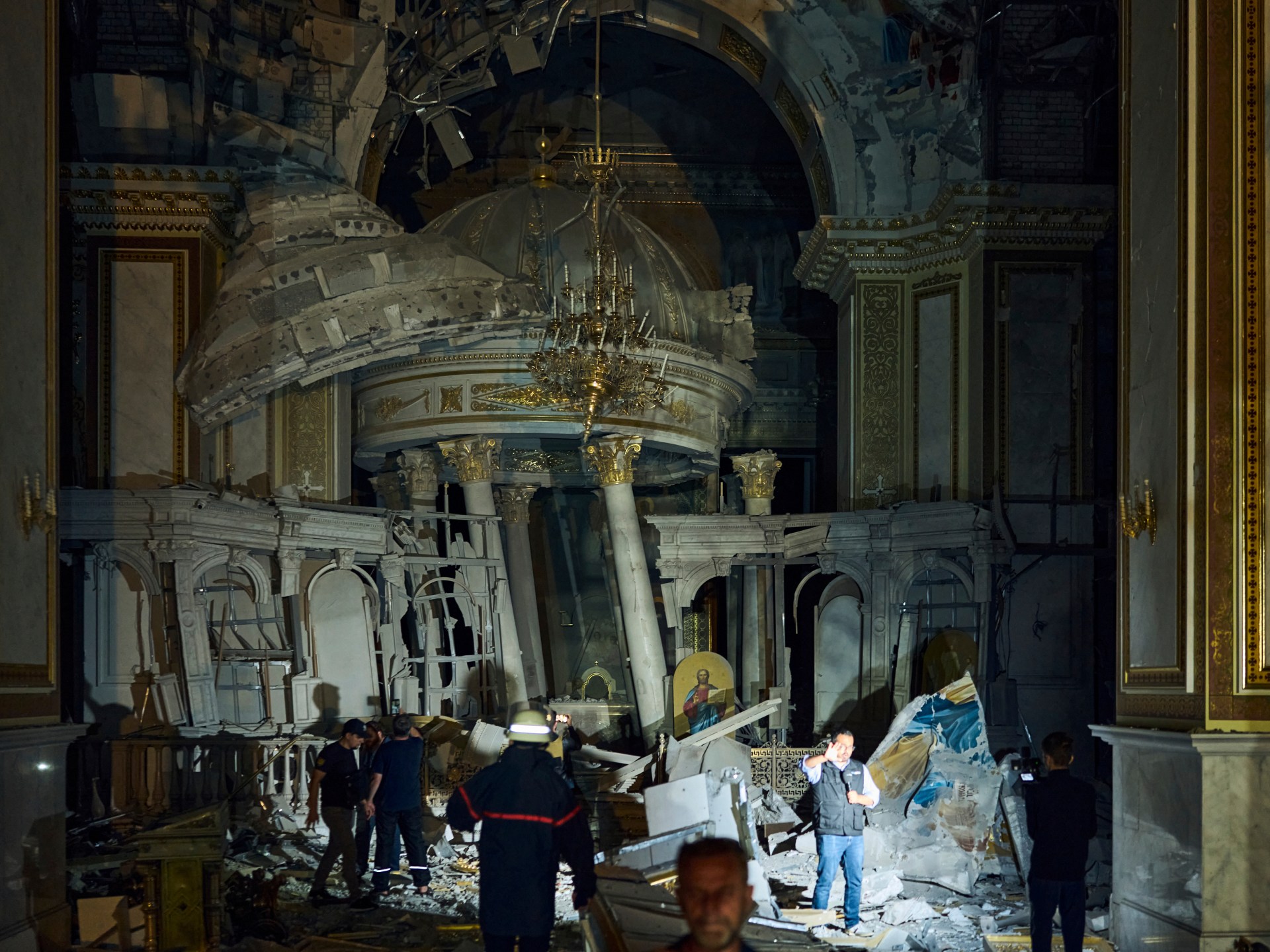 "Russian Missile Attack on Odesa: Devastating Casualties and Cathedral Damage"