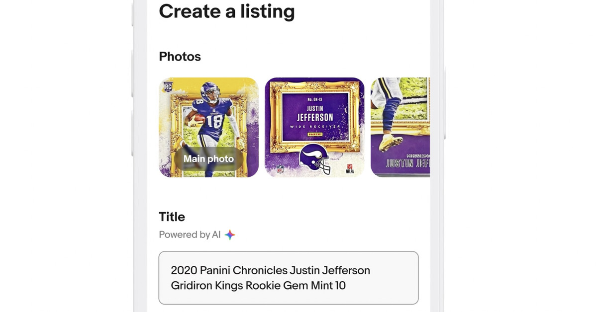 eBay introduces AI-generated product listings from photos