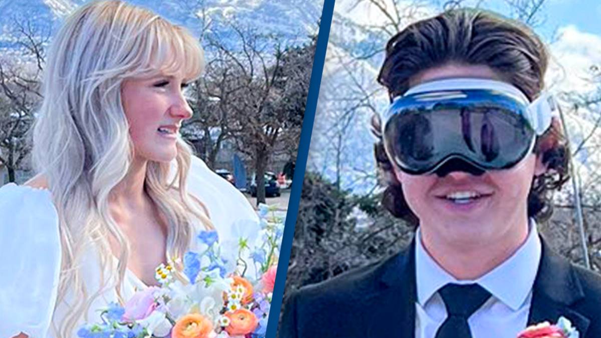 "Controversy Surrounds Software Engineer's Apple Vision Pro Wedding Choice"