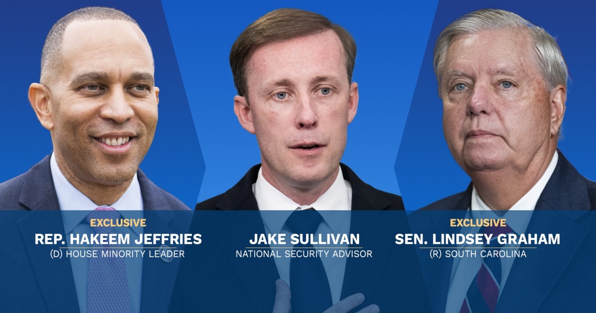 "NSA Jake Sullivan and Rep. Hakeem Jeffries discuss national security on 'Face the Nation'"