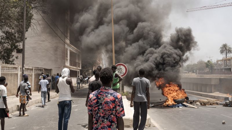 Senegal Faces Protests and Social Media Shutdown After Opposition Leader's Jail Sentence