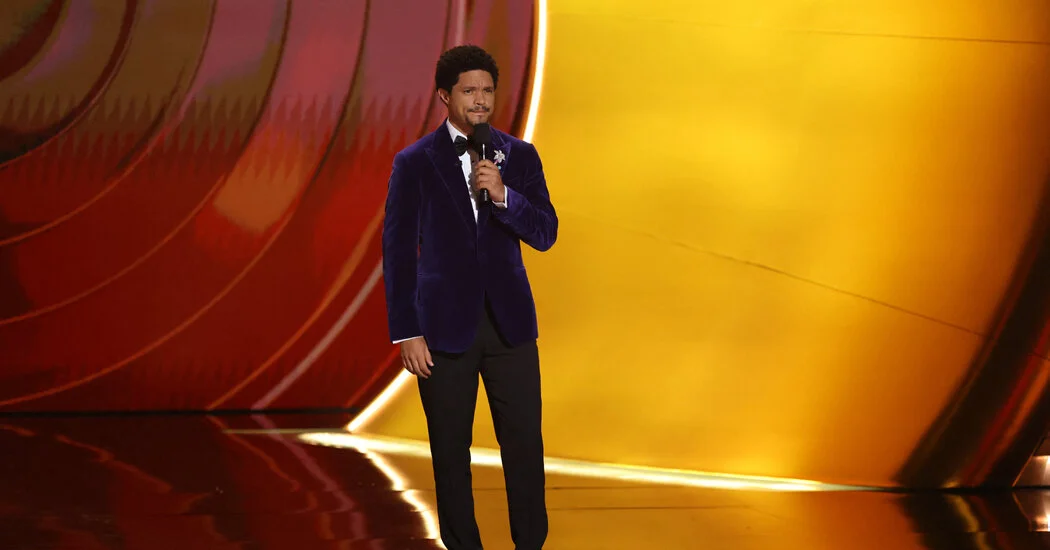 Trump rails at Grammys, threatens to sue Trevor Noah over Epstein joke