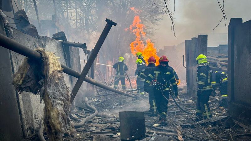 "Russian 'Double Tap' Missile Strike on Odesa Leaves 14 Dead, Dozens Injured"