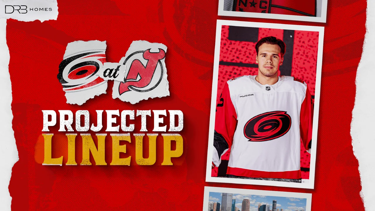 Andersen Starts as Canes Visit Devils; Slavin Returns in Back-to-Back