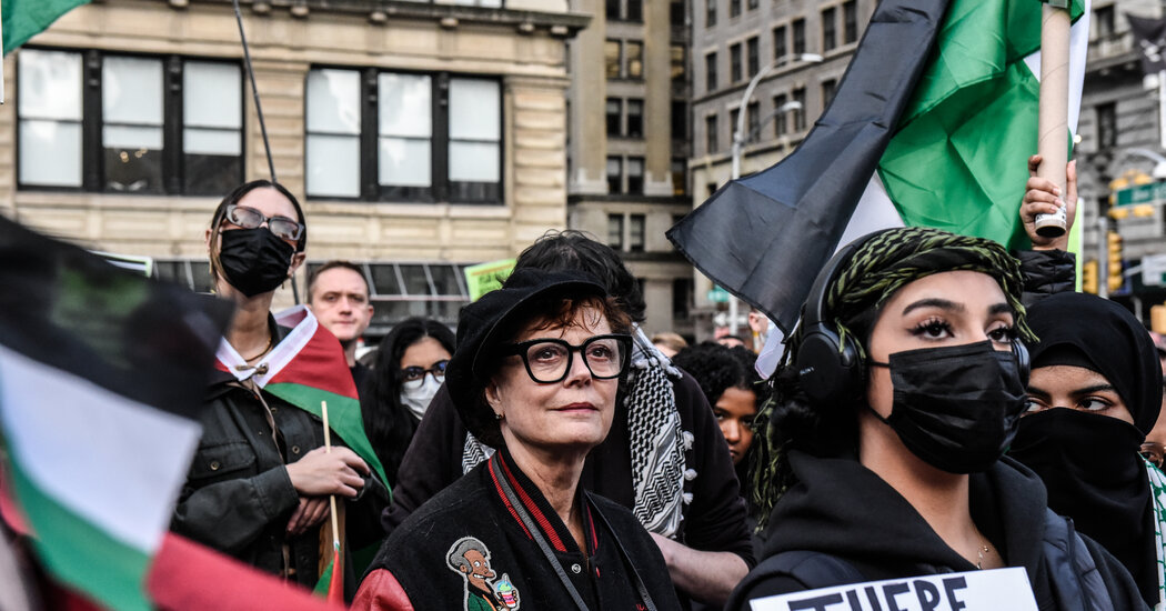 Featured image for Susan Sarandon Faces Consequences for Controversial Remarks and Remarks on Gaza War
