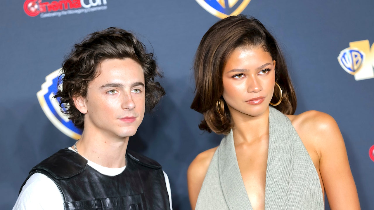 "Zendaya and Timothée Chalamet's Coordinated Leather Ensembles Steal the Show"