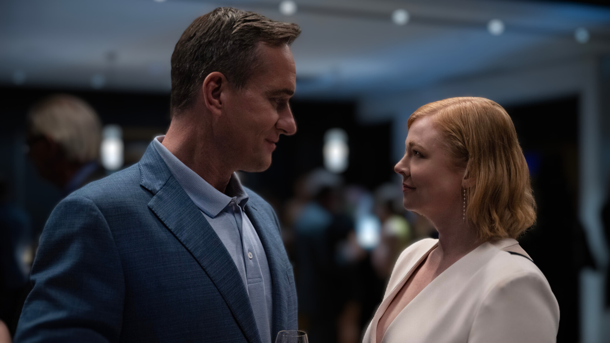 Featured image for The Twisted Romance of Shiv and Tom in Succession Season 4.