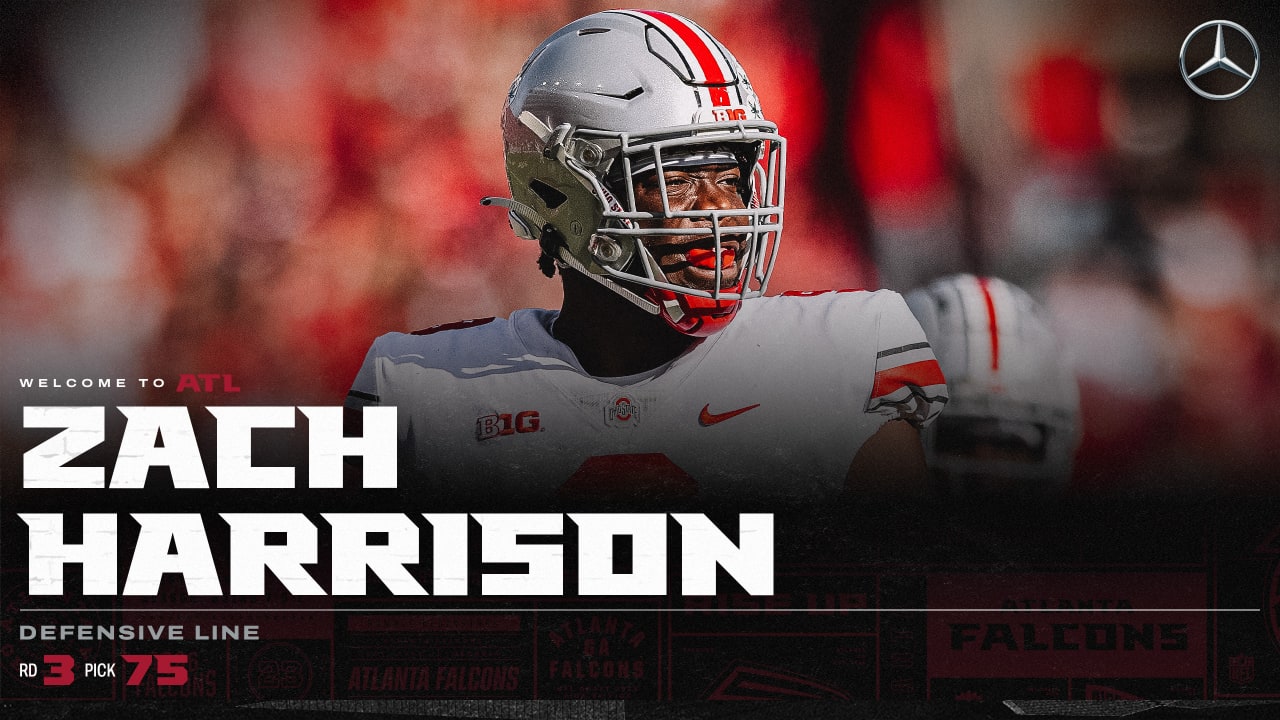 Ohio State's Zach Harrison drafted by Atlanta Falcons in third round of 2023 NFL Draft.