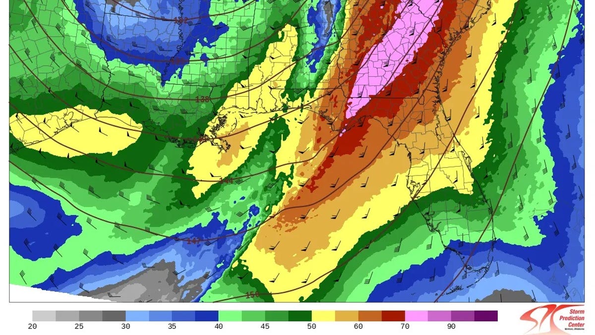 "Florida Counties Brace for Severe Storms and Damaging Winds"