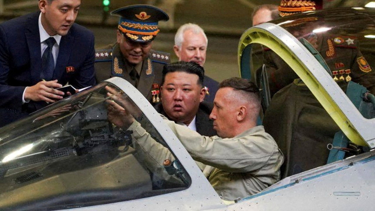 "Kim Jong Un's Visit to Russian Fighter Jet Plant Signals Strengthening Alliance with Putin"