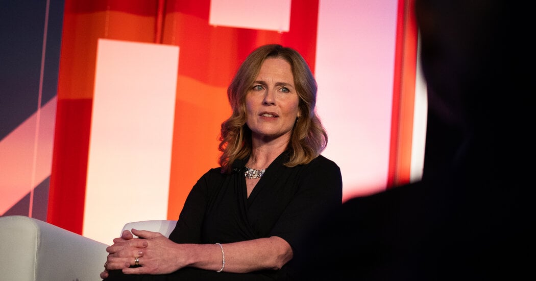 Featured image for "Supreme Court's Amy Coney Barrett Sends Message in Trump Ballot Case"