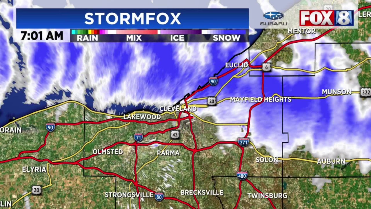 Featured image for Late season lake effect snow and frigid temperatures hit Northeastern US.