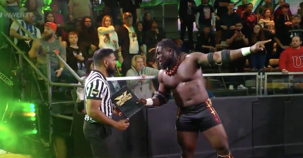 Featured image for "Oba Femi's Historic NXT North American Title Win Sparks Controversy"