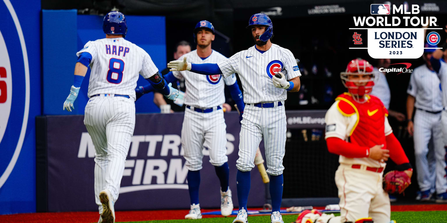 Featured image for "Cubs' Ian Happ Shines with Two Homers in MLB's London Series Debut"