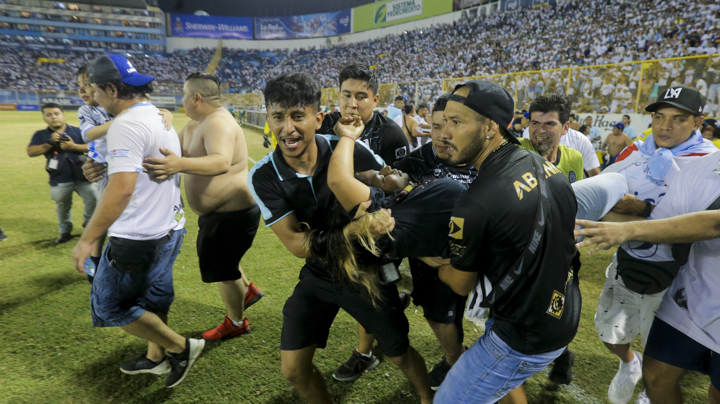 Tragedy strikes El Salvador soccer stadium with deadly stampede.