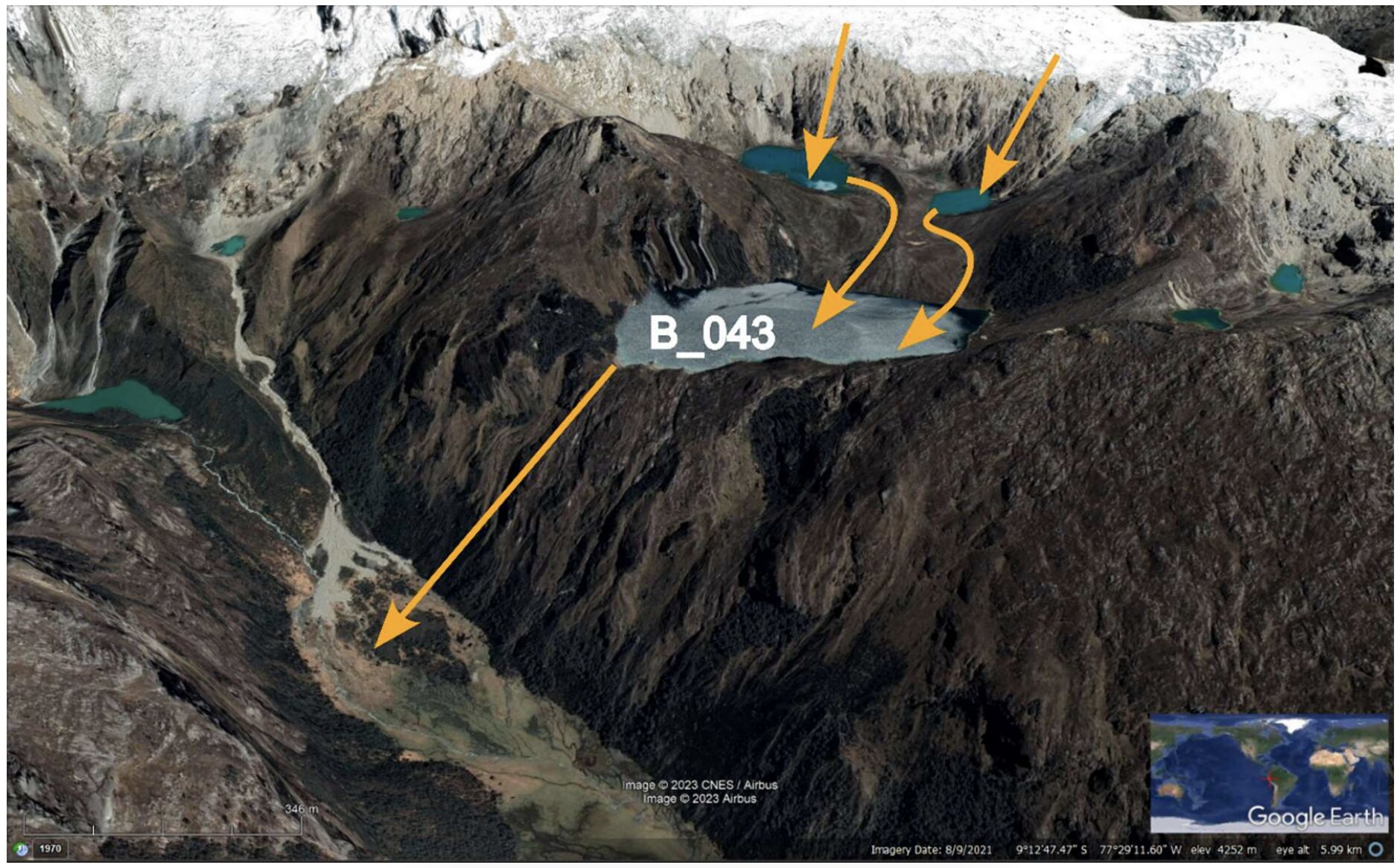 Featured image for "Reevaluating the Role of Earthquakes in Glacial Lake Outburst Floods"
