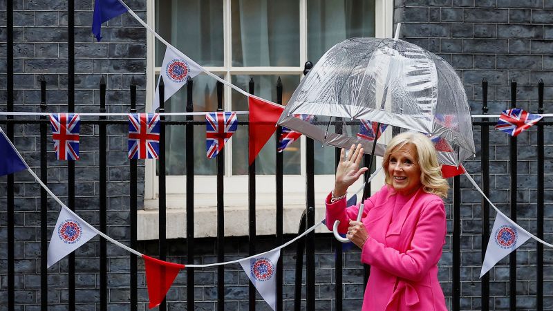 Jill Biden attends King Charles III's coronation festivities in London.