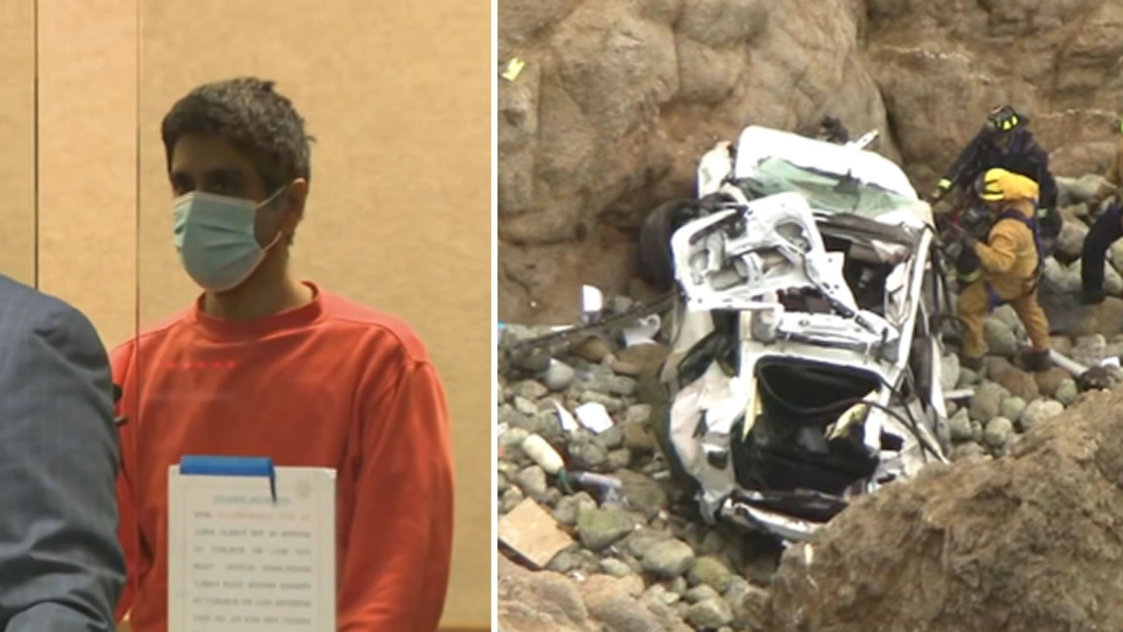 California Doctor Purposely Drove Family Off Cliff, Wife Says in Court Record.