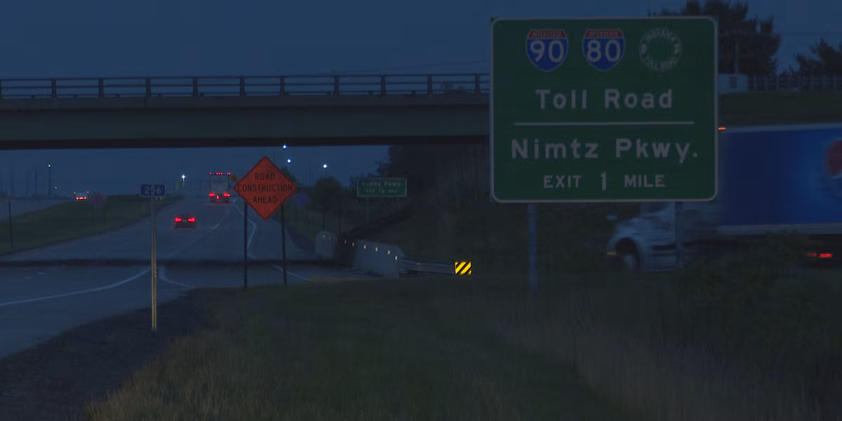 Fatal Collision: Bicyclist Fatally Struck by Car on Toll Road near South Bend Exit