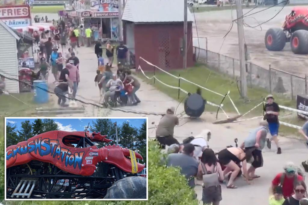 Featured image for Monster Truck Crash in Maine Injures Spectators, Topples Power Lines