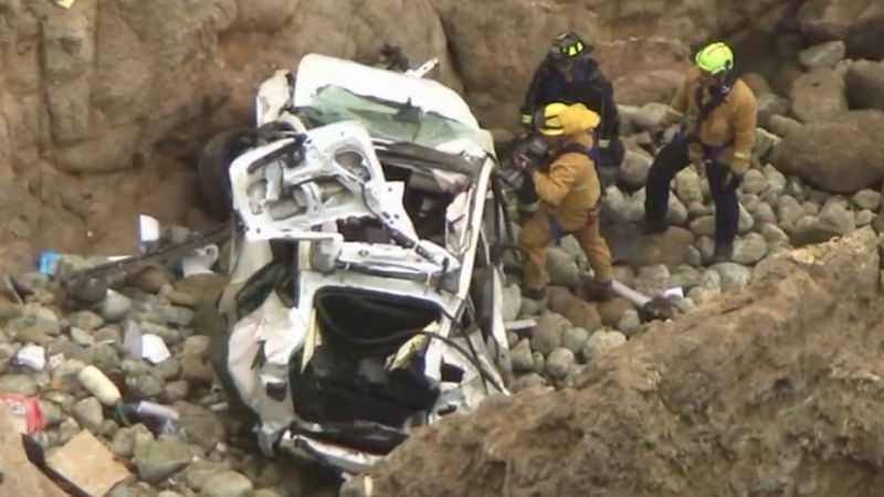 Featured image for California doctor intentionally drove Tesla off cliff with family inside, court documents reveal.