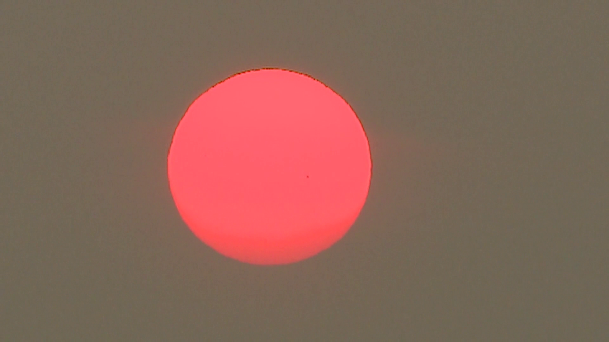 Wildfire smoke causing poor air quality in New England and Ontario.