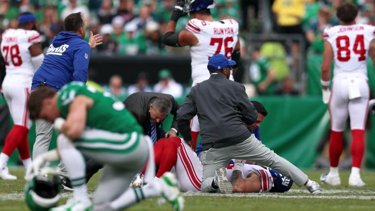 Featured image for Giants' Cam Skattebo Sidelined by Serious Injury, Surgery Expected