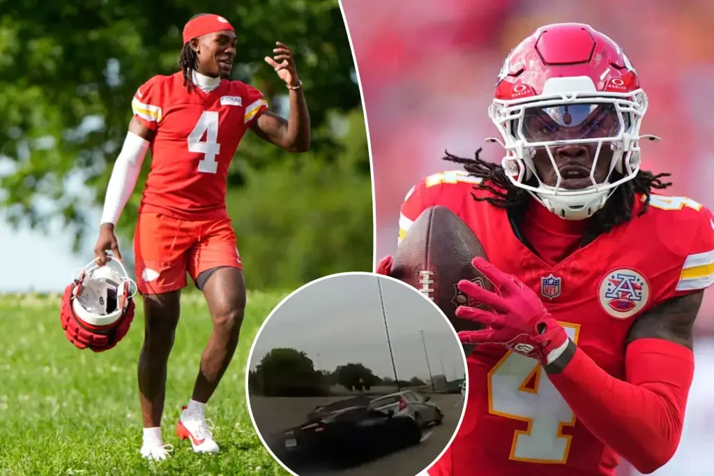 Chiefs' Rashee Rice Suspended Six Games Over Car Crash