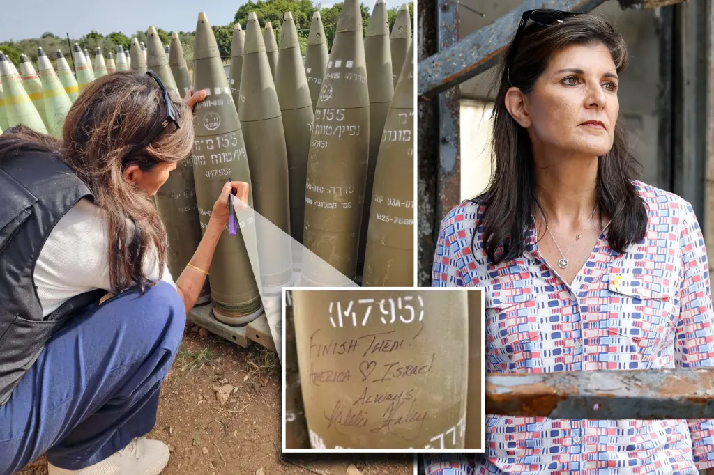 Nikki Haley Sparks Controversy with 'Finish Them' Message on Israeli Artillery Shell