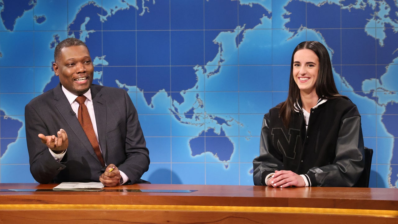 Featured image for Caitlin Clark's Memorable 'SNL' Debut Takes on Michael Che