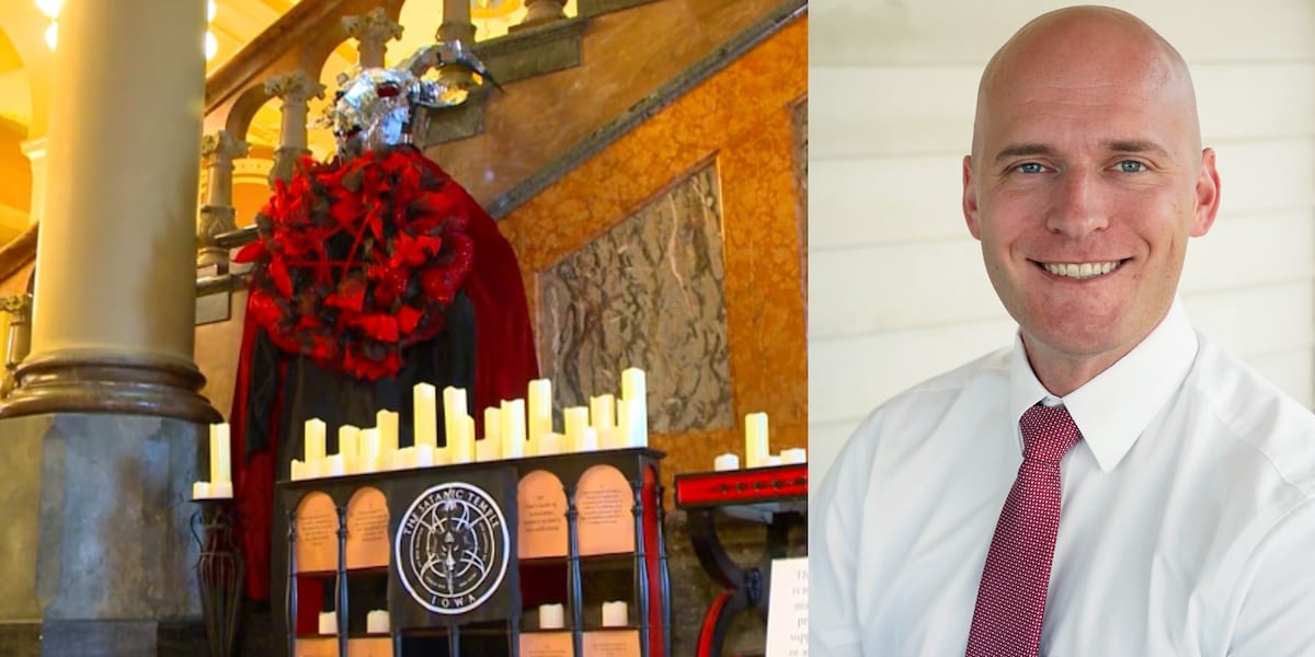 Featured image for Man Charged with Hate Crime for Vandalizing Iowa Capitol Satanic Display