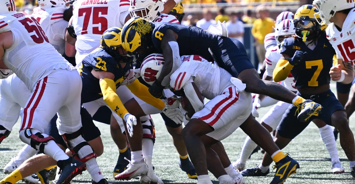 Featured image for Michigan Football Secures Win Over Wisconsin with Strong Defense and Key Plays